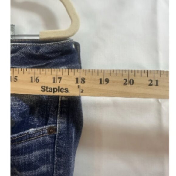 American Eagle Jeans Womens 14 Long Artist Flare Super Stretch Blue - Picture 2 of 12